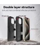 Apple iPhone 16 Pro Max Hoesje Dual-Layer Hybride Back Cover met MagSafe Zwart