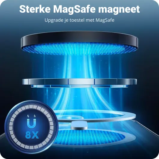 Apple iPhone 16 Hoesje Full Protect 360° Cover met MagSafe Zwart afbeelding 9