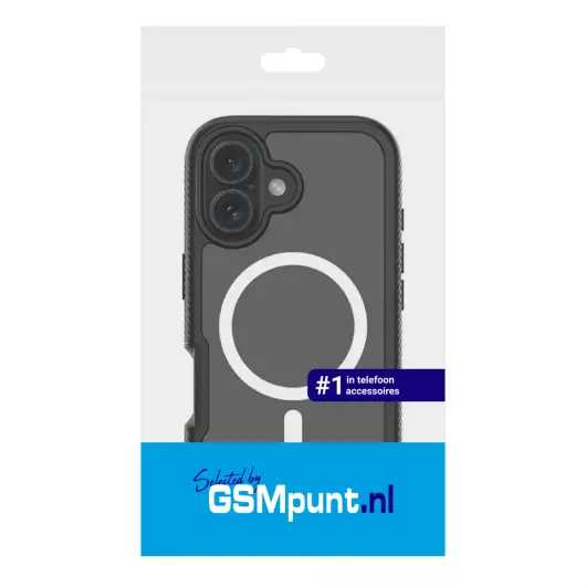 Apple iPhone 16 Hoesje Full Protect 360° Cover met MagSafe Zwart afbeelding 10