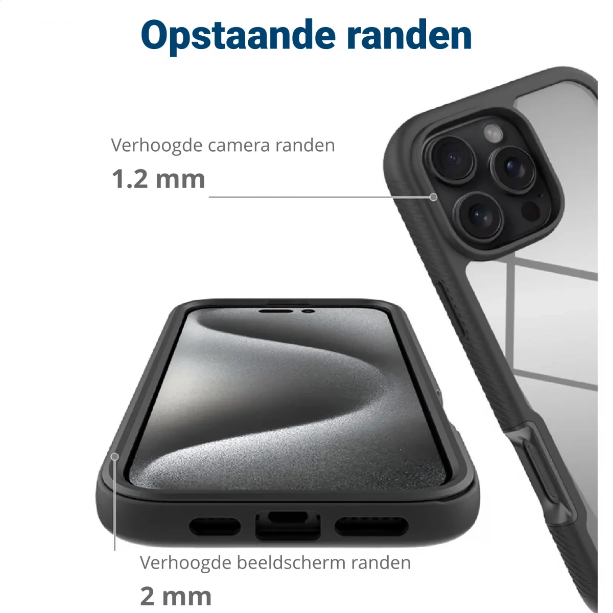 Apple iPhone 16 Pro Max Hoesje Full Protect 360° Cover met MagSafe Zwart afbeelding 8