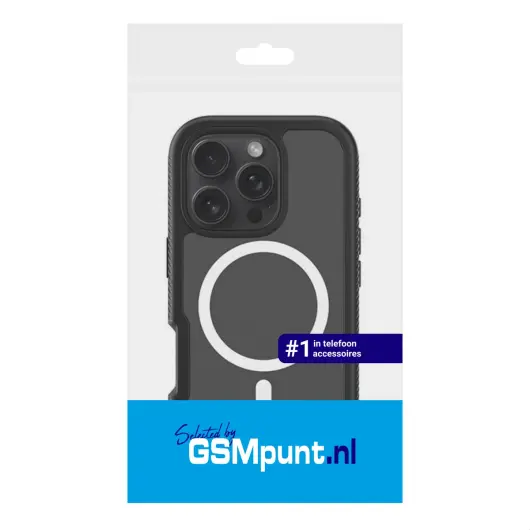 Apple iPhone 16 Pro Max Hoesje Full Protect 360° Cover met MagSafe Zwart afbeelding 10