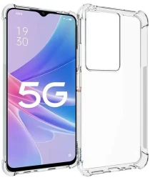 Oppo A79 Hoesje Schokbestendig en Dun TPU Back Cover Transparant