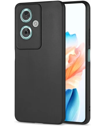 Oppo A79 Hoesje Dun TPU Back Cover Zwart Hoesjes