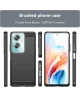 Oppo A79 Hoesje Geborsteld TPU Flexibele Back Cover Zwart