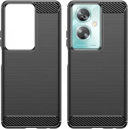 Oppo A79 Hoesje Geborsteld TPU Flexibele Back Cover Zwart afbeelding 9