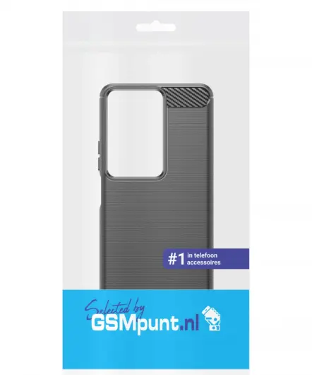 Oppo A79 Hoesje Geborsteld TPU Flexibele Back Cover Zwart afbeelding 10