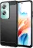 Oppo A79 Hoesje Geborsteld TPU Flexibele Back Cover Zwart afbeelding 1
