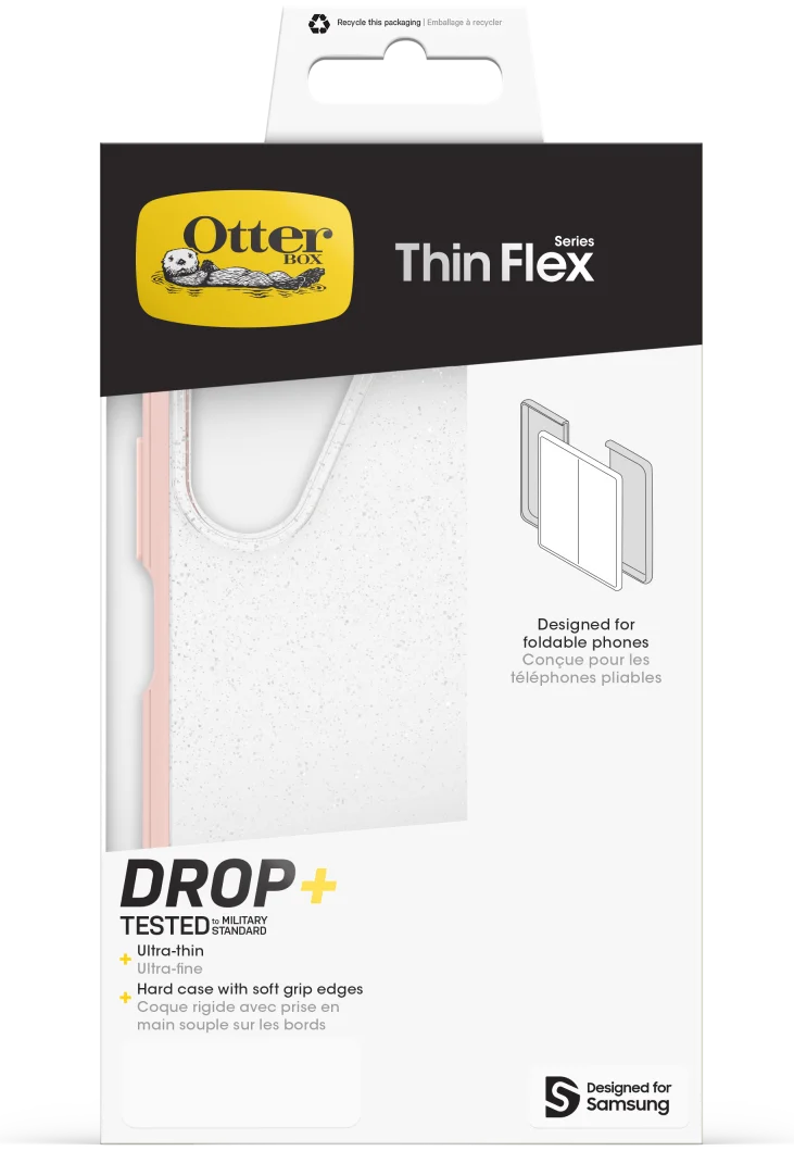 OtterBox Thin Flex Samsung Galaxy Z Fold 6 Hoesje Glitter Roze afbeelding 7