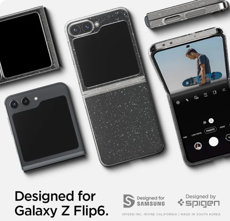 Spigen Air Skin Samsung Galaxy Z Flip 6 Hoesje Back Cover Crystal Quartz afbeelding 10