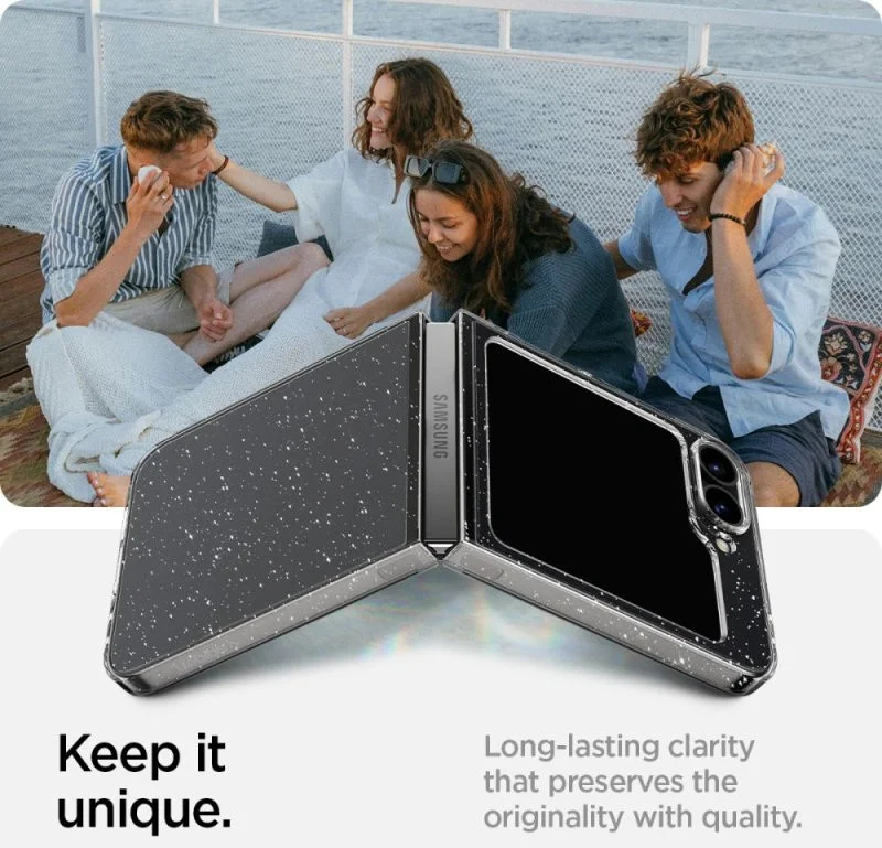 Spigen Air Skin Samsung Galaxy Z Flip 6 Hoesje Back Cover Crystal Quartz afbeelding 13