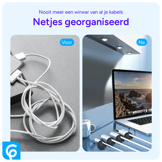 16 Pack Zelfklevende Plakbare Kabelclips Kabelklemmen Zwart afbeelding 4