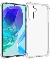 Samsung Galaxy M55 Hoesje Schokbestendig en Dun TPU Back Cover Transparant