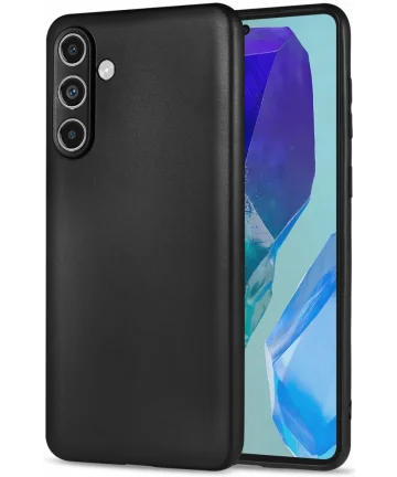 Samsung Galaxy M55 Hoesje Dun TPU Back Cover Zwart Hoesjes