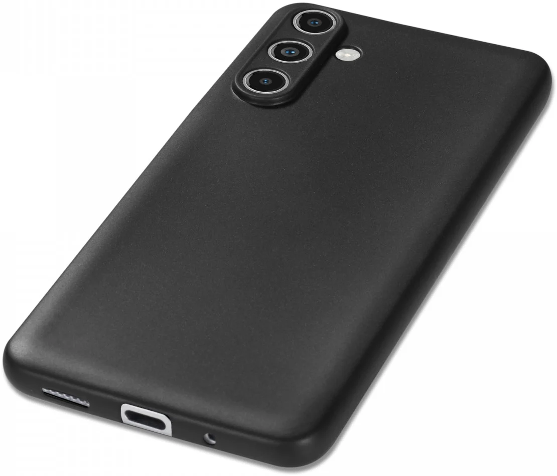 Samsung Galaxy M55 Hoesje Dun TPU Back Cover Zwart afbeelding 7