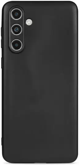 Samsung Galaxy M55 Hoesje Dun TPU Back Cover Zwart afbeelding 3