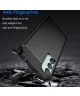 Samsung Galaxy M55 Hoesje Geborsteld TPU Flexibele Back Cover Zwart