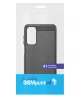 Samsung Galaxy M55 Hoesje Geborsteld TPU Flexibele Back Cover Zwart