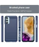 Samsung Galaxy M55 Hoesje Geborsteld TPU Flexibele Back Cover Blauw