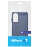 Samsung Galaxy M55 Hoesje Geborsteld TPU Flexibele Back Cover Blauw