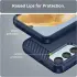 Samsung Galaxy M55 Hoesje Geborsteld TPU Flexibele Back Cover Blauw afbeelding 7