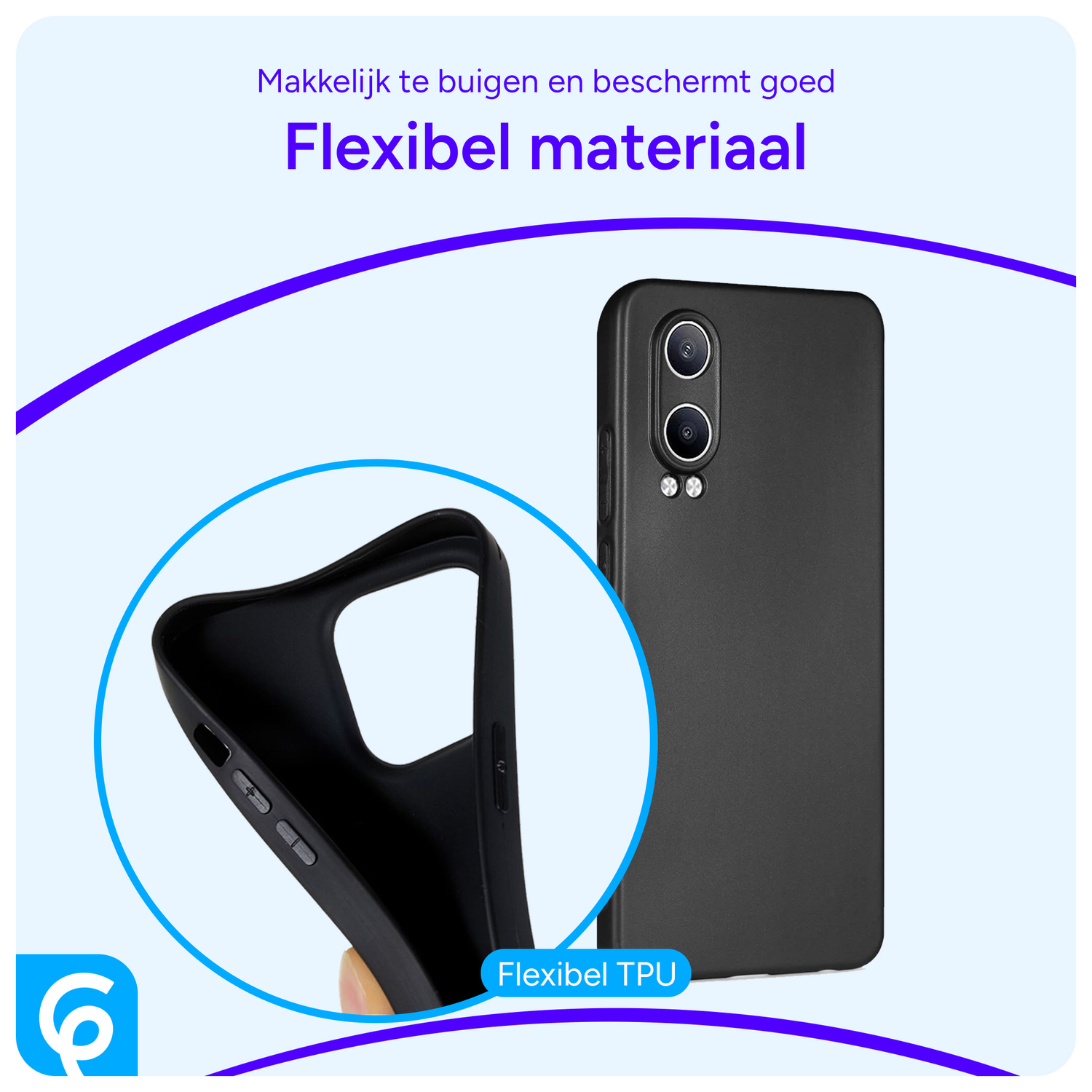 OnePlus Nord CE 4 Lite Hoesje Dun TPU Back Cover Zwart afbeelding 2