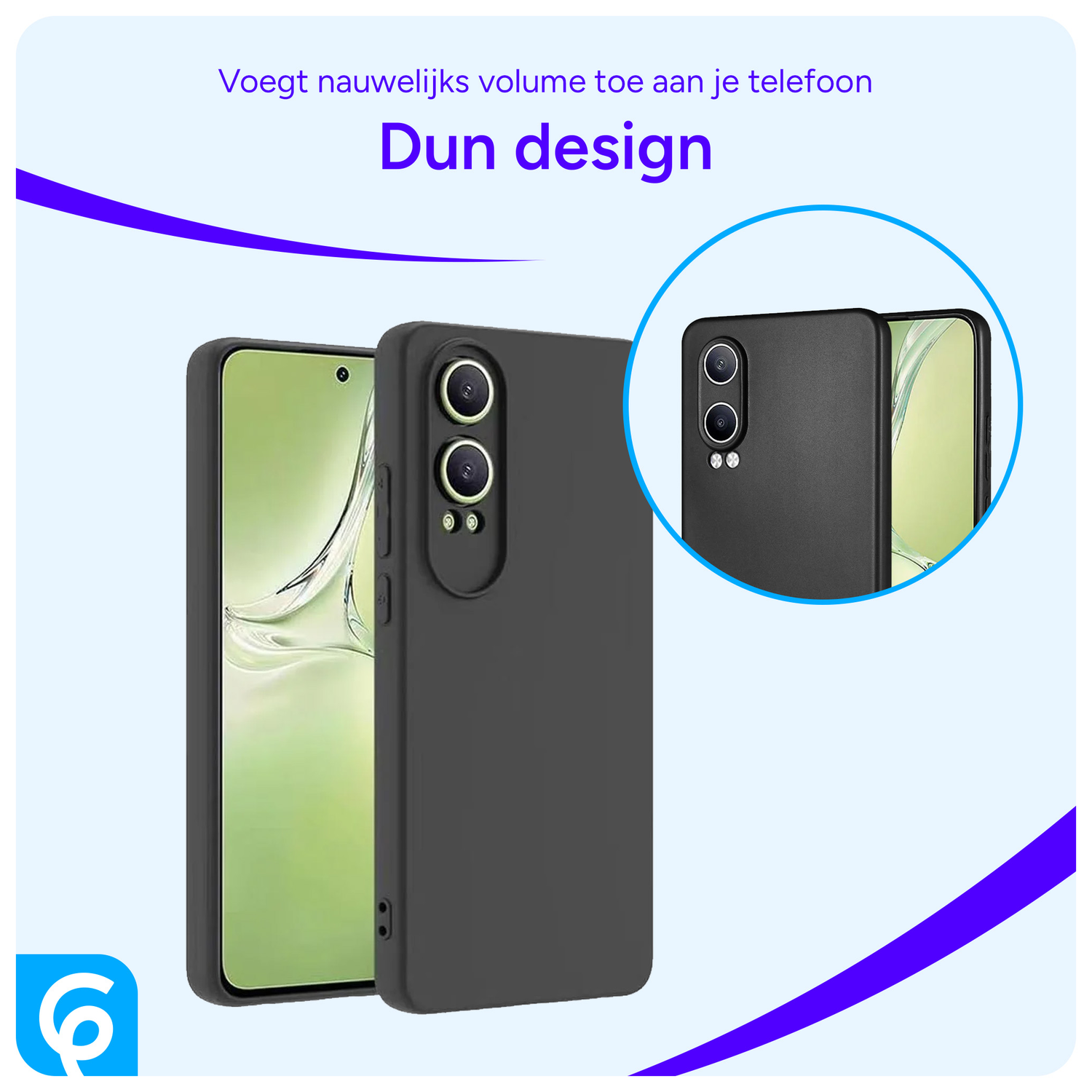 OnePlus Nord CE 4 Lite Hoesje Dun TPU Back Cover Zwart afbeelding 4