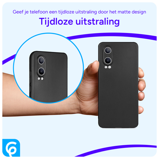 OnePlus Nord CE 4 Lite Hoesje Dun TPU Back Cover Zwart afbeelding 3