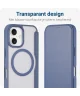 Apple iPhone 16 Hoesje met MagSafe Book Case Transparant / Blauw