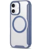 Apple iPhone 16 Hoesje met MagSafe Book Case Transparant / Blauw