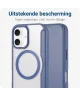 Apple iPhone 16 Hoesje met MagSafe Book Case Transparant / Blauw