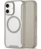 Apple iPhone 16 Hoesje met MagSafe Book Case Transparant / Beige