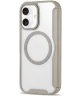 Apple iPhone 16 Hoesje met MagSafe Book Case Transparant / Beige