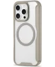 Apple iPhone 16 Pro Hoesje met MagSafe Book Case Transparant / Beige