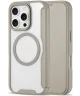 Apple iPhone 16 Pro Hoesje met MagSafe Book Case Transparant / Beige