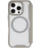 Apple iPhone 16 Pro Hoesje met MagSafe Book Case Transparant / Beige