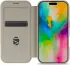 Apple iPhone 16 Pro Max Hoesje met MagSafe Book Case Transparant / Beige afbeelding 3