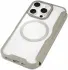 Apple iPhone 16 Pro Max Hoesje met MagSafe Book Case Transparant / Beige afbeelding 4