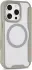 Apple iPhone 16 Pro Max Hoesje met MagSafe Book Case Transparant / Beige afbeelding 5