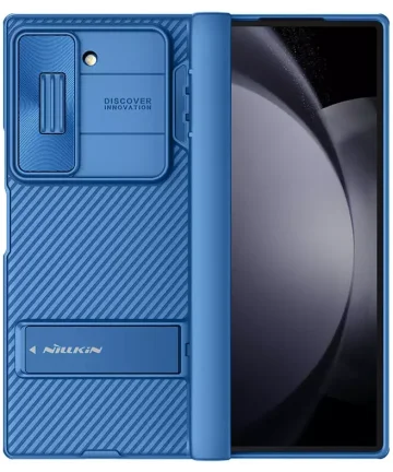 Nillkin CamShield Samsung Galaxy Z Fold 6 Hoesje met Kickstand Blauw Hoesjes