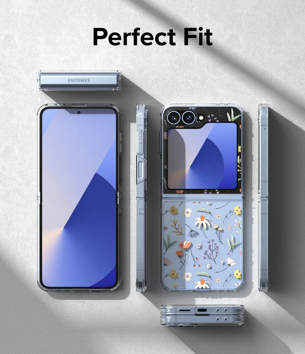 Ringke Fusion Design Samsung Galaxy Z Flip 6 Hoesje Back Cover Dry Flowers afbeelding 11