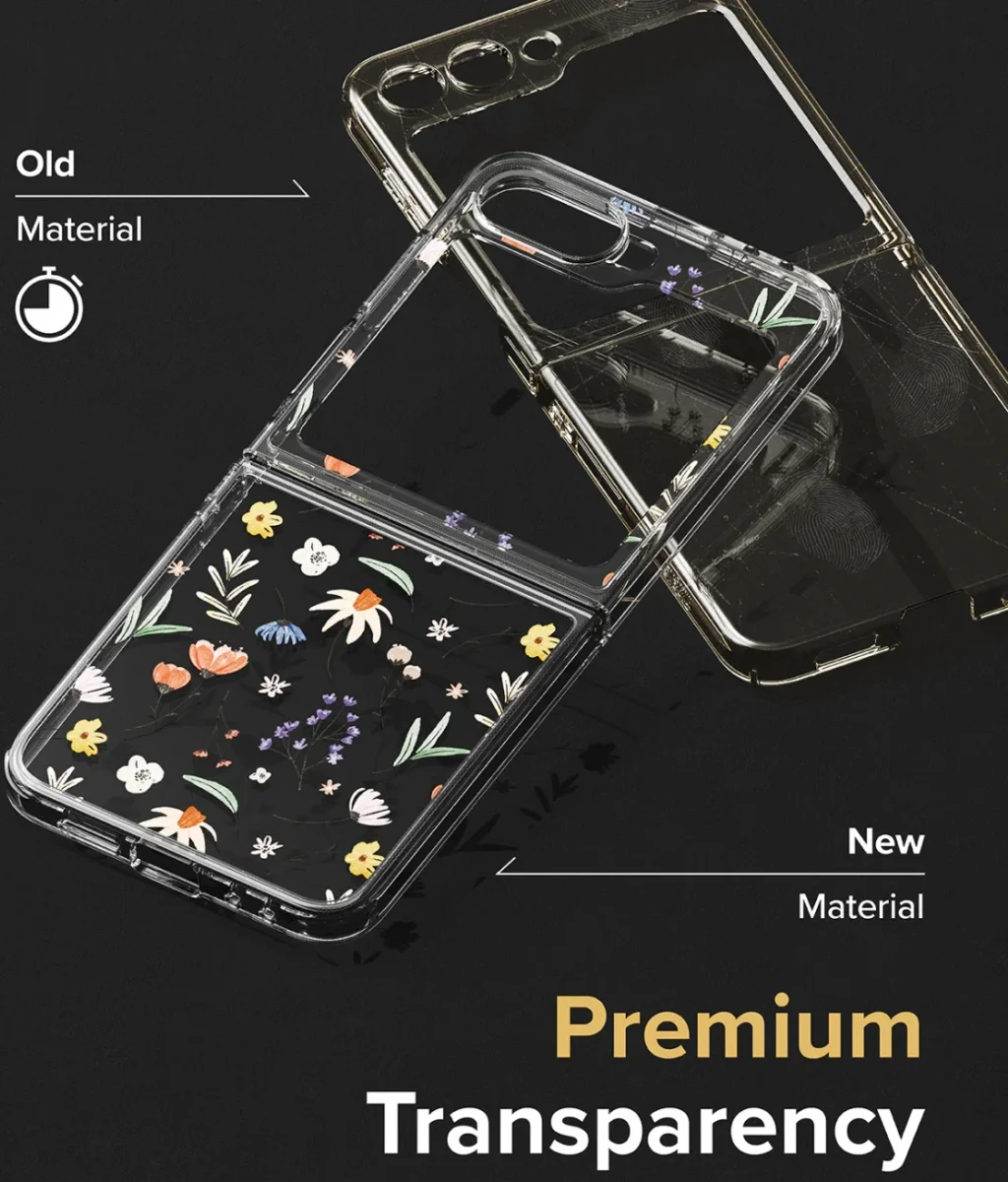 Ringke Fusion Design Samsung Galaxy Z Flip 6 Hoesje Back Cover Dry Flowers afbeelding 5
