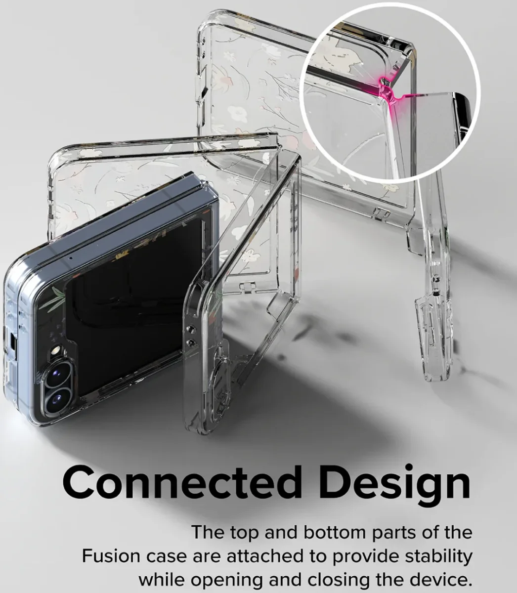 Ringke Fusion Design Samsung Galaxy Z Flip 6 Hoesje Back Cover Dry Flowers afbeelding 7