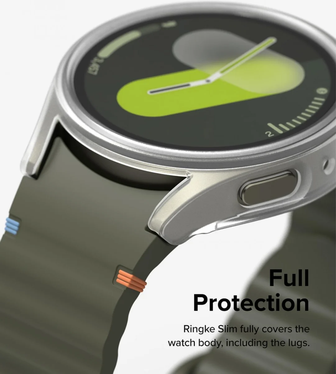 Ringke Slim Hoesje + Tempered Glass - Samsung Galaxy Watch 7 44MM - Matte Clear afbeelding 6