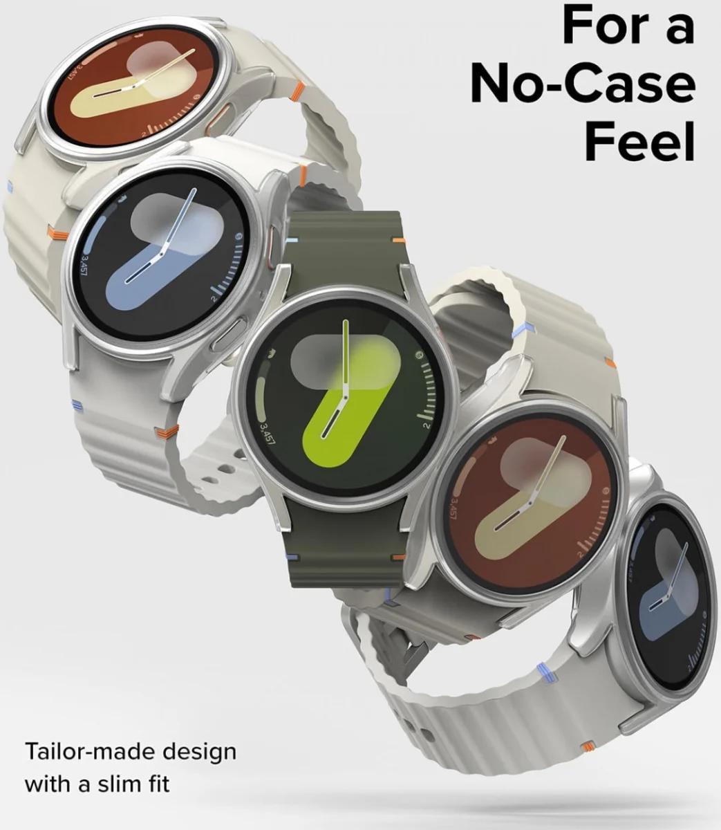 Ringke Slim Hoesje + Tempered Glass - Samsung Galaxy Watch 7 44MM - Matte Clear afbeelding 7