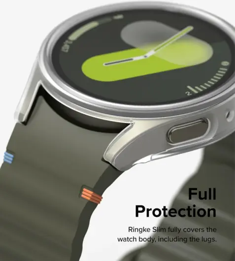 Ringke Slim Hoesje + Tempered Glass - Samsung Galaxy Watch 7 44MM - Matte Clear afbeelding 6
