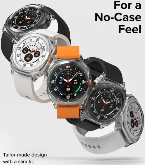 Ringke Slim Extend Hoesje + Tempered Glass - Samsung Watch Ultra - Transparant afbeelding 6