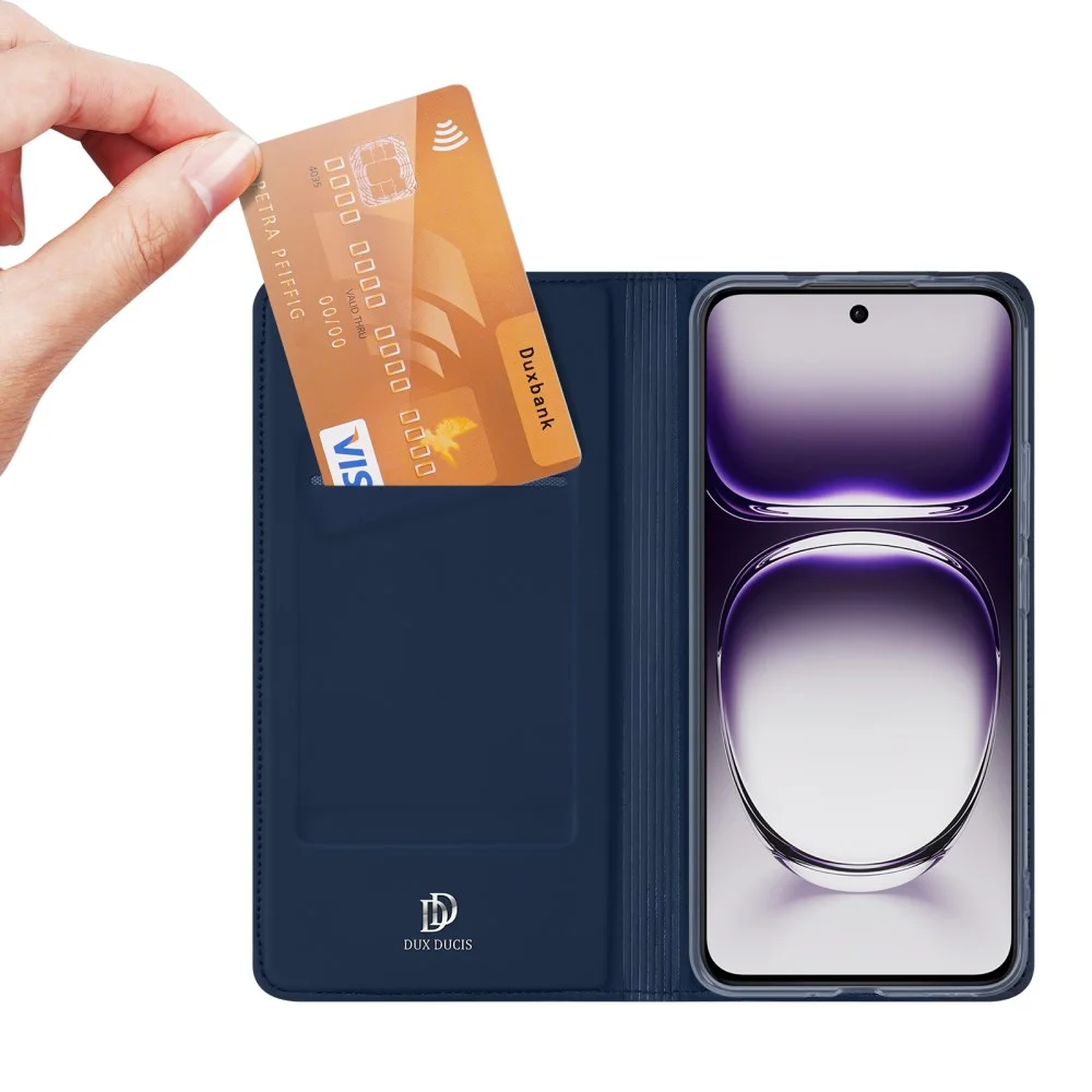 Dux Ducis Skin Pro Oppo Reno 12 Hoesje Portemonnee Blauw afbeelding 2