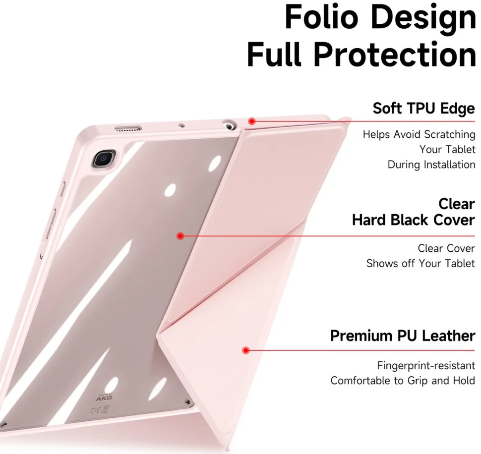 Dux Ducis Magi Samsung Galaxy Tab S6 Lite (2024/2022/2020) Hoes Book Case Roze afbeelding 9