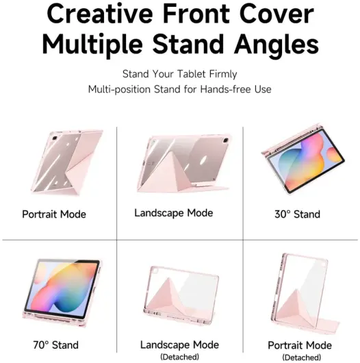 Dux Ducis Magi Samsung Galaxy Tab S6 Lite (2024/2022/2020) Hoes Book Case Roze afbeelding 3