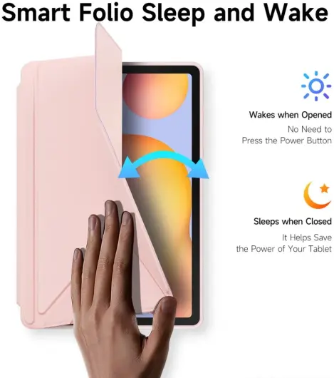 Dux Ducis Magi Samsung Galaxy Tab S6 Lite (2024/2022/2020) Hoes Book Case Roze afbeelding 6
